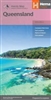 Queensland Australia Travel & Road Map is a fully indexed compact map of Queensland that has camping and rest areas, 24 hour fuel, national parks and more marked on the mapping for touring throughout the state. A compact map of Queensland at a scale of 1: