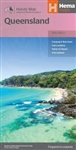 Queensland Australia Travel & Road Map is a fully indexed compact map of Queensland that has camping and rest areas, 24 hour fuel, national parks and more marked on the mapping for touring throughout the state. A compact map of Queensland at a scale of 1: