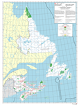 Atlantic Provinces First Nations Wall Map. This map shows all First Nations on the East Coast of Canada. Includes the provinces of Newfoundland & Labrador, New Brunswick, PEI and Nova Scotia. Includes Indian Reserves, Settlements, Parks, Communities and o