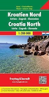 Croatia North and South Map This map package has 2 maps and a leisure guide book with top 20 tips and street maps for Dubrovnik, Karlovac, Osjek, Pula, Rijeka, Sibenik, Slovonski Brod, Split, Trogir, Umag, Varazdin, Zadar and Zagreb. In addition to the cl