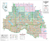 Smoky Lake Land Ownership Map - County 13. County and Municipal District (MD) maps show surface land ownership with each 1/4 section labeled with the owners name. Also shown by color are these land types - Crown (government), Freehold (private) and Crown