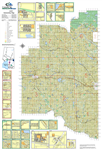 Vermilion River County Landowner map. County and Municipal District (MD) maps show surface land ownership with each 1/4 section labeled with the owners name. Also shown by color are these land types - Crown (government), Freehold (private) and Crown Lease