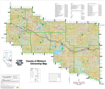 Minburn County Landowner map C27. County and Municipal District (MD) maps show surface land ownership with each 1/4 section labeled with the owners name. Also shown by color are these land types - Crown (government), Freehold (private) and Crown Leased la