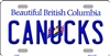 Vancouver Canucks Metal License Plate. This license plate reads Beautiful British Columbia CANUCKS, with the flag of BC in the background. Gotta support the team!