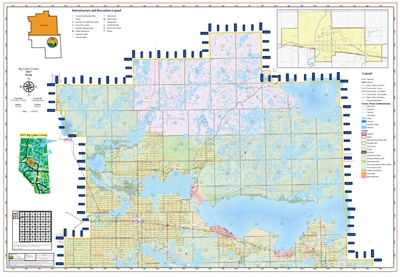 Big Lakes Municipal District Landownership map - MD125. County and Municipal District (MD) maps show surface land ownership with each 1/4 section labeled with the owners name. Also shown by color are these land types - Crown (government), Freehold (privat