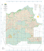 Saddle Hills Municipal District Landownership map  - MD20. County and Municipal District (MD) maps show surface land ownership with each 1/4 section labeled with the owners name. Also shown by color are these land types - Crown (government), Freehold (pri