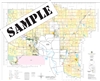 Rockyview County Landowner map - Municipal District 44. County and Municipal maps mainly exist to show land ownership with each quarter section labeled with the owners name. Also shown by color coding is the crown lands and leased lands. The maps are also