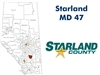 Starland Landowner Map - Municipal District 47. County and Municipal maps mainly exist to show land ownership with each 1/4 section labeled with the owners name. Also shown by color coding is the crown lands and leased lands. The maps are also very curren