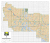 Provost Municipal District Landownership Map. Current County and Municipal maps mainly exist to show land ownership with each 1/4 section labeled with the owners name. Also shown by color coding is the crown lands and leased lands. The maps are also very