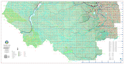 Clearwater South Landownership Map - MD 99. County and Municipal District (MD) maps show surface land ownership with each 1/4 section labeled with the owners name. Also shown by color are these land types - Crown (government), Freehold (private) and Crown