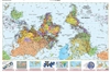 Upside Down World Folded Map.  This south at the top map is a great educational tool. It challenges basic notions of what is up and down, depending where you live. True up from our standpoint on the earth, is away from the center, and the earth in space h