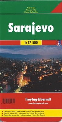 Sarajevo city map - Bosnia and Herzegovina. Freytag & Berndt road maps are available for many countries and regions worldwide. In addition to the clear design, and shaded relief these road maps have a lot of additional information such as; roads, sights,