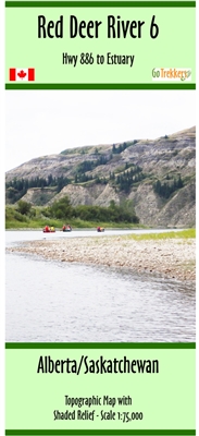 Canoeing with this canoe map of the Red Deer River from Highway 886 to Estuary, Saskatchewan, is a longer and more remote stretch of river that provides an immersive experience through Albertas Badlands and into the transition zone where the river joins t