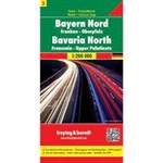 Northern Bavaria Germany Travel & Road Map. Freytag & Berndt road maps are available for many countries and regions worldwide. In addition to the clear design, and shaded relief these road maps have a lot of additional information such as roads, sights, c