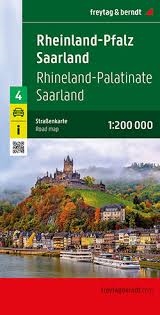 Rhineland Palatinate Saarland Travel & Road Map. Freytag & Berndt road maps are available for many countries and regions worldwide. In addition to the clear design, and shaded relief these road maps have a lot of additional information such as; roads, sig