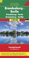 Brandeburg & Berlin Germany Travel & Road Map. Good detailed map of Berlin and Brandeburg, Germany. Includes index with postal codes and a legend. Suitable for use with GPS. Freytag & Berndt road maps are available for many countries and regions worldwide