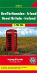 Great Britain & Ireland Travel Map. Looking for detailed roads, paths and metro lines? If so, this map is for you. In addition to the clear design, and shaded relief these road maps have a lot of additional information such as roads, sights, camping sites
