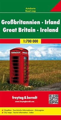 Great Britain & Ireland Travel Map. Looking for detailed roads, paths and metro lines? If so, this map is for you. In addition to the clear design, and shaded relief these road maps have a lot of additional information such as roads, sights, camping sites