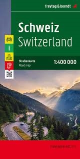 Switzerland Travel Map.  A hard-backed fully indexemap of Switzerland, including tourist info, distances, & accurate geographical coordinated (with postal codes) highways. Freytag & Berndt road maps are available for many countries and regions worldwide.