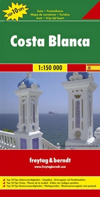 Costa Blanca Spain Travel & Road Map. This travel map includes city maps of Alicante, Denia, Benidorm, and Elche, plus an index with postal codes. Freytag & Berndt road maps are available for many countries and regions worldwide. In addition to the clear