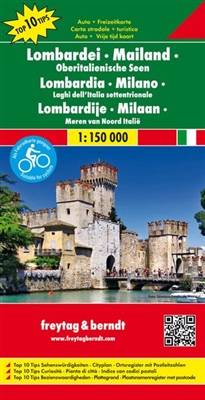 Lombardy - Milan & North Italian Lakes Travel Map. Includes the top 10 sights, an index for postal codes, and is suitable for cyclists. Freytag & Berndt road maps are available for many countries and regions worldwide. In addition to the clear design, and