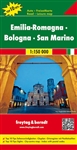 Emilia-Romagna, Bologna & San Marino Travel & Road Map. The region of northern Italy is known for its elegant medieval cities, sun-soaked Adriatic beaches, and some of the best cuisine in Italy such as Bologna with its pasta and meat sauces, Parma has its