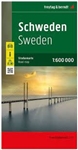 Sweden travel map by Freytag & Berndt. Typical clear F&B cartography, inset maps of Goteborg, Stockholm & Malmo regions. Includes a full index. In addition to the clear design, and shaded relief these road maps have a lot of additional information such as