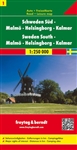 Sweden South Travel & Road Map. Includes Malmo, Helsingborg & Kalmar. A hard back map of South Sweden. Features distance in km's, and camping sites. Includes a full index with postal codes. Freytag & Berndt road maps are available for many countries and r