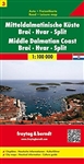MMiddle Dalmatian Coast travel map of Croatia and Slovenia by Freytag & Berndt. Includes Brac, Hvar and Split. In addition to the clear design, and shaded relief these road maps have a lot of additional information such as; roads, sights, camping sites an