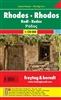 Rhodes Island Greece Pocket map. Rhodes is one of the most popular islands in Greece, known for its beautiful beaches, stunning landscapes, and rich history. Be sure to visit the Palace of the Grand Master of the Knights of Rhodes, Acropolis of Rhodes, Li