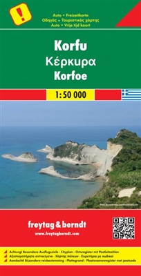 Corfu Greece Travel Map. Freytag & Berndt road maps are available for many countries and regions worldwide. In addition to the clear design, and shaded relief these road maps have a lot of additional information such as; roads, sights, camping sites and v