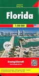 Florida USA Travel & Road Map. Tourist information also includes airports, railroads, ferries, and points of interest. This map is two sided with North on one side and South on the other. Distances in miles, city maps of Orlando, Jacksonville and Miami Be