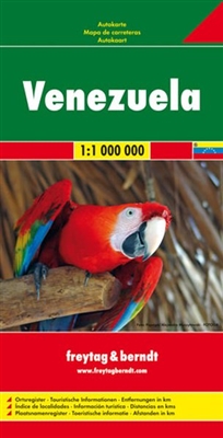 Venezuela Travel & Road Map. Freytag & Berndt road maps are available for many countries and regions worldwide. In addition to the clear design, and shaded relief these road maps have a lot of additional information such as; roads, sights, camping sites a