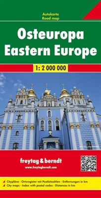 Eastern Europe Travel Map Freytag & Berndt road maps are available for many countries and regions worldwide. In addition to the clear design, and shaded relief these road maps have a lot of additional information such as; roads, sights, camping sites and
