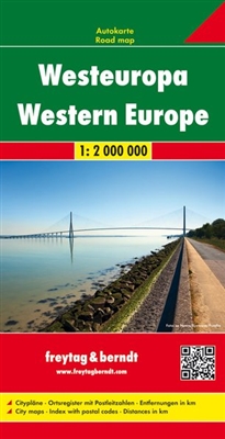 Western Europe Travel & Road Map. Freytag & Berndt road maps are available for many countries and regions worldwide. In addition to the clear design, and shaded relief these road maps have a lot of additional information such as; roads, sights, camping si