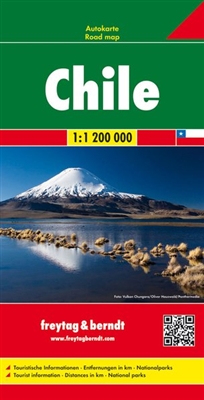 Chile Travel & Road Map. Freytag & Berndt road maps are available for many countries and regions worldwide. In addition to the clear design, and shaded relief these road maps have a lot of additional information such as roads, sights, camping sites and v