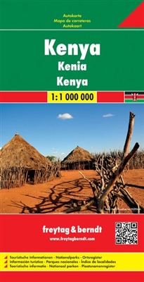 Kenya Travel Map Freytag & Berndt road maps are available for many countries and regions worldwide. In addition to the clear design, and shaded relief these road maps have a lot of additional information such as; roads, sights, camping sites and various t