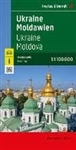 Ukraine & Moldavia Travel & Road Map. This map includes detailed roads and geography for these countries. Includes tourist information, distances in kilometers and an index with postal code. Also includes street maps for Chisinau and Kiev. Scale 1:1,000,0