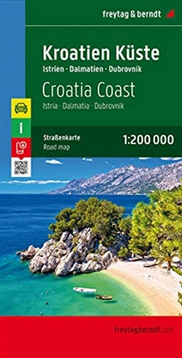 Croatia Coast Travel & Road Map. Includes Istria, Dalmatia and Dubrovnik. Freytag & Berndt road maps are available for many countries and regions worldwide. In addition to the clear design, and shaded relief these road maps have a lot of additional inform