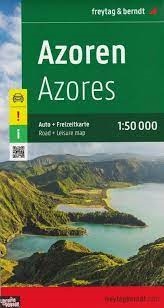 Azores Portugal Travel & Road Map. This large double-sided road map of the Azores shows the islands both individually and as a group and comes with an attached index and concise leisure guide booklet. This map shows main and minor roads, motorways and tol