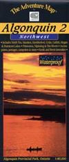 NW Algonquin Ontario Adventure Map. This waterproof map is made specially for hiking, canoeing and other outdoor activities. This map provides up-to-date information, is easy to red and is waterproof. Includes detailed information guide.