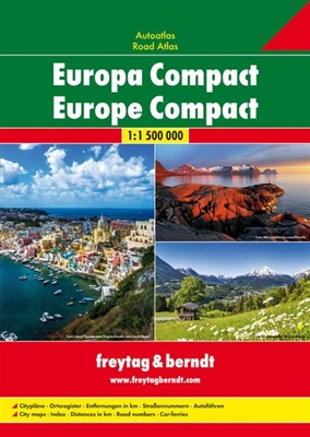 Europe Compact Freytag & Berndt road atlases are available worldwide for many countries and regions. In addition to the clear layout, the road map offers a variety of additional information such as road surface, attractions, campsites and various d