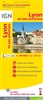 Lyon & Area France Travel & Road map. Lyon & Area France Travel & Road map. This map showcases detailed roads, places to cycle and hike. Gives nice detail of the city plus the surrounding countryside. Highlights tourist sites. Vieux Lyon is a medieval dis