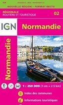 Basse et Haute-Normandie - France Regional Series - R02. The excellent regional scale France maps at a scale of 1:250,000 shows detailed roads, major tourist attractions, a street index and inset maps of the major cities in the region.
