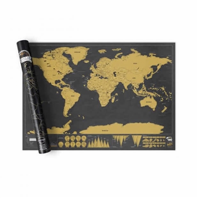 Introducing the Luckies World Scratch Map Deluxe, the epitome of travel inspired elegance and exploration.  Do not settle for imitations. This Scratch Map Deluxe stands tall as a beacon of quality and authenticity. Immerse yourself in a world of discover