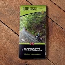 Mid-Atlantic Backcountry Discovery Route Motorcycle Map. This map is a scenic ride for dual sport and adventure motorcycles that uses dirt, gravel and paved roads to wind through remote parts of Virginia, West Virginia, Maryland, and Pennsylvania.