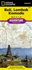 Bali Lombok and Komodo Adventure Map. The map includes the locations of cities and towns with a user-friendly index, clearly marked road network complete with distances and designations for major highways, main roads, and tracks and trails for those seeki
