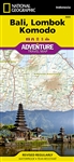 Bali Lombok and Komodo Adventure Map. The map includes the locations of cities and towns with a user-friendly index, clearly marked road network complete with distances and designations for major highways, main roads, and tracks and trails for those seeki