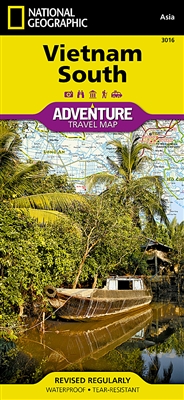 National Geographics Vietnam South Adventure Map is designed to meet the unique needs of adventure travelers with its durability and accurate information. This folded map provides global travelers with the perfect combination of detail and perspective, hi