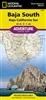 Baja South Adventure Travel Map. The map includes the locations of cities and towns with a user-friendly index, plus a clearly marked road network complete with distances and designations for major highways, main roads, and tracks and trails for those see